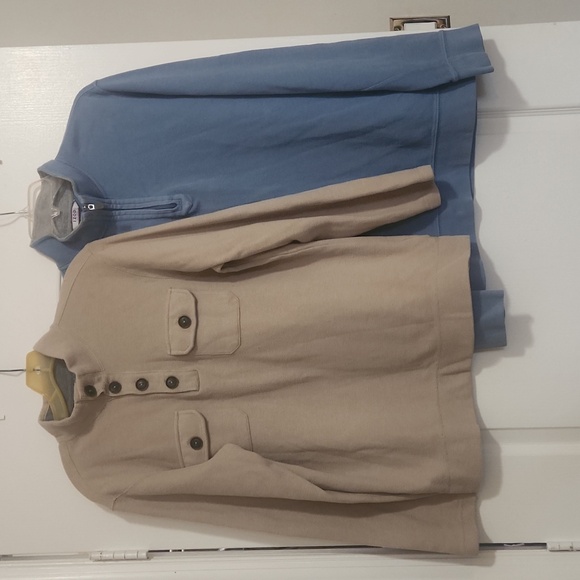 (2) Men's Henley Shirts, Medium - Picture 1 of 9